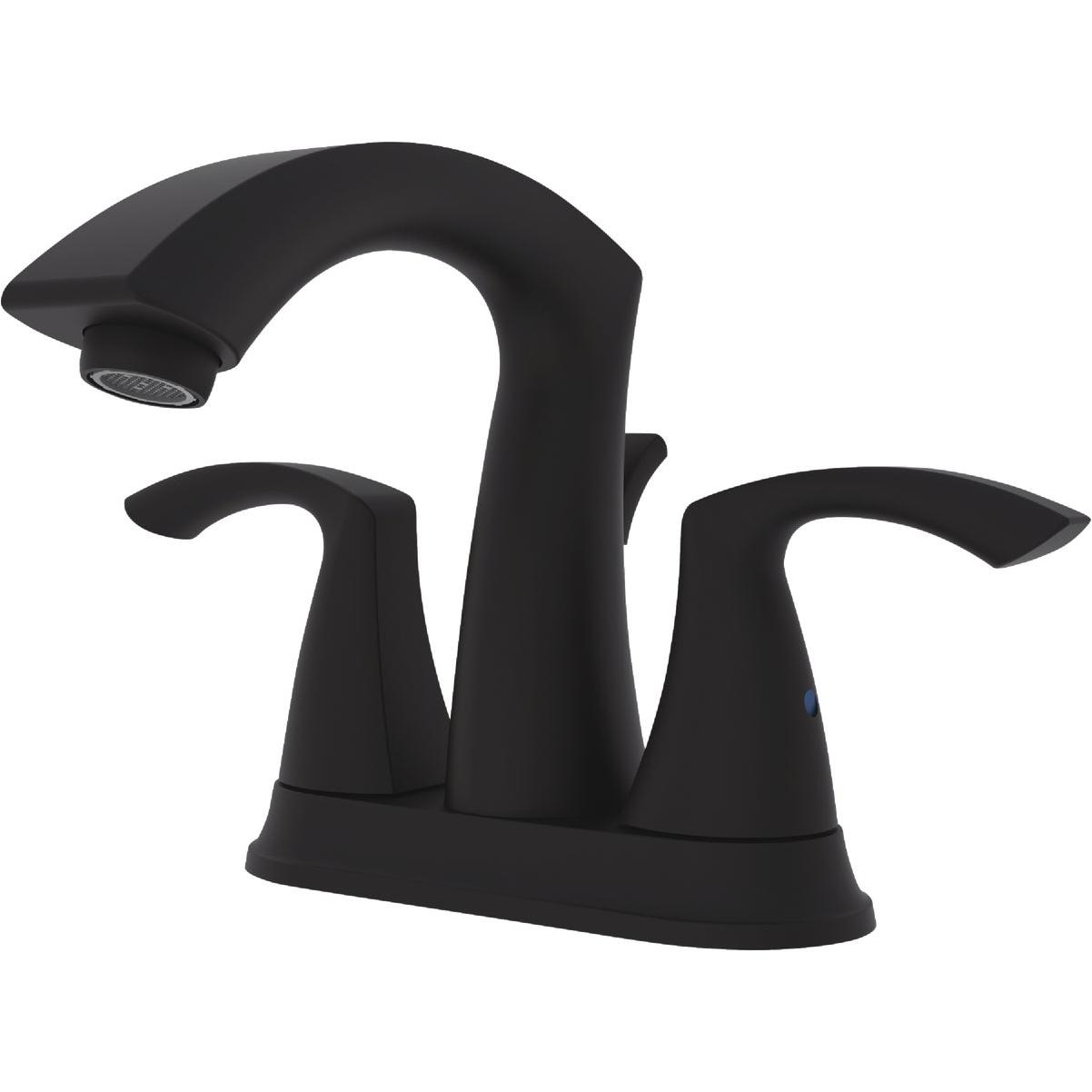 Compass Manufacturing 3280MB Brookfield Matte Black 2-Handle Bathroom Faucet With Popup