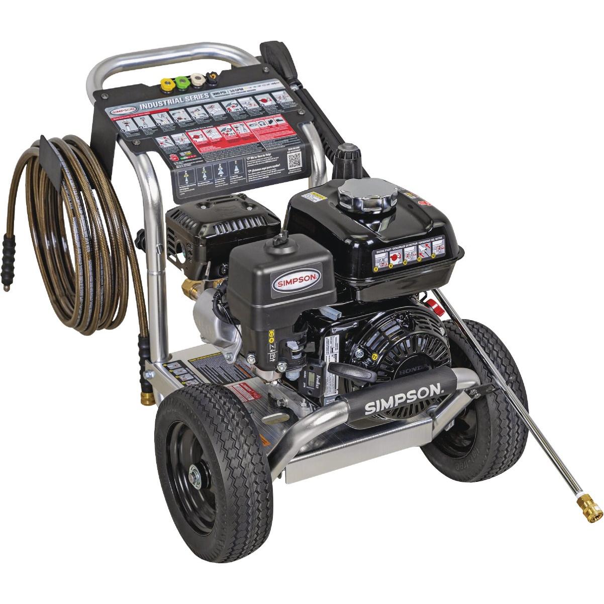 Simpson Pressure Washers 3000 psi at 3.0 GPM HONDA GX200 with AAA Triplex Pump Cold Water Gas Professional Pressure Washer