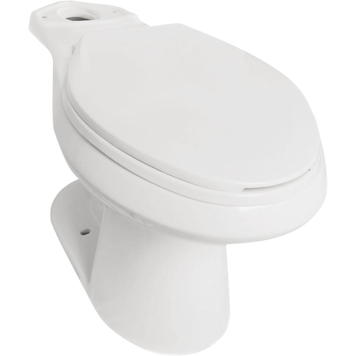 Compass Manufacturing Freeport White Elongated 1.28 GPF 17 In. Grab-N-Go Toilet Bowl