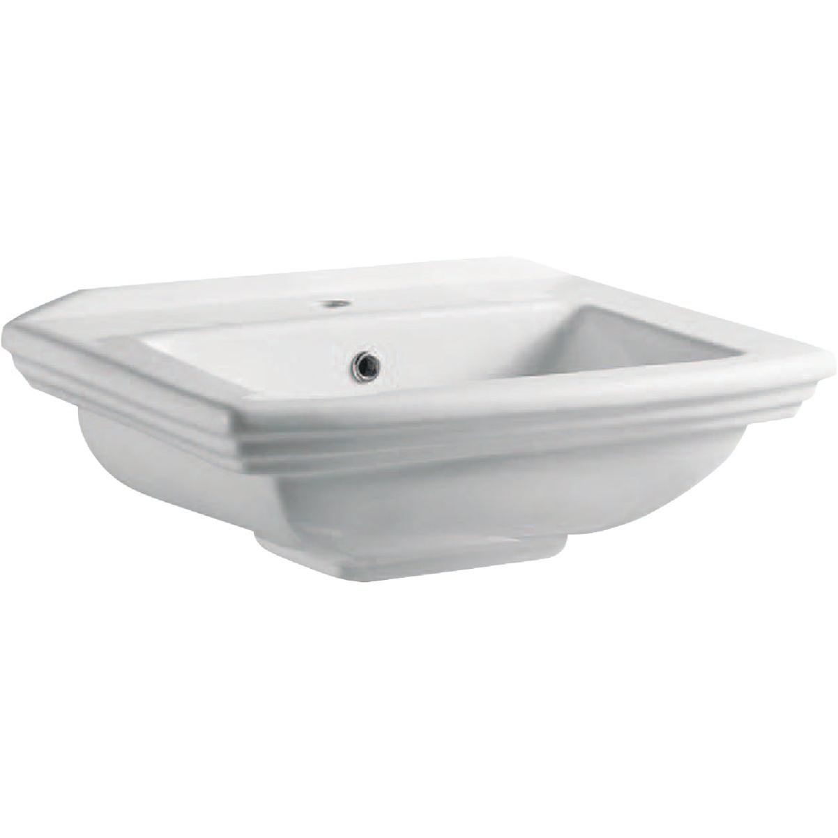Compass Manufacturing Hillview White Vitreous China Pedestal Sink Bowl
