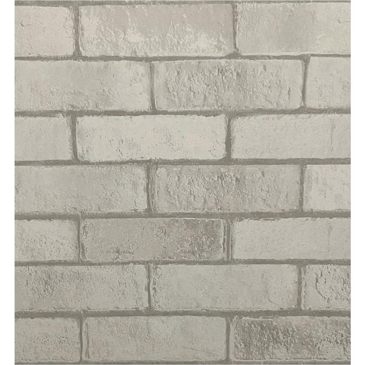 Global Product Sourcing 1/4 In. x 4 Ft. x 8 Ft. White Brick Vinyl Paper Overlay Plywood Wall Panel