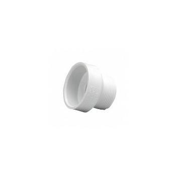Charlotte Pipe 1-1/2 In. Hub x 1-1/4 In. MIP Schedule 40 DWV PVC Adapter