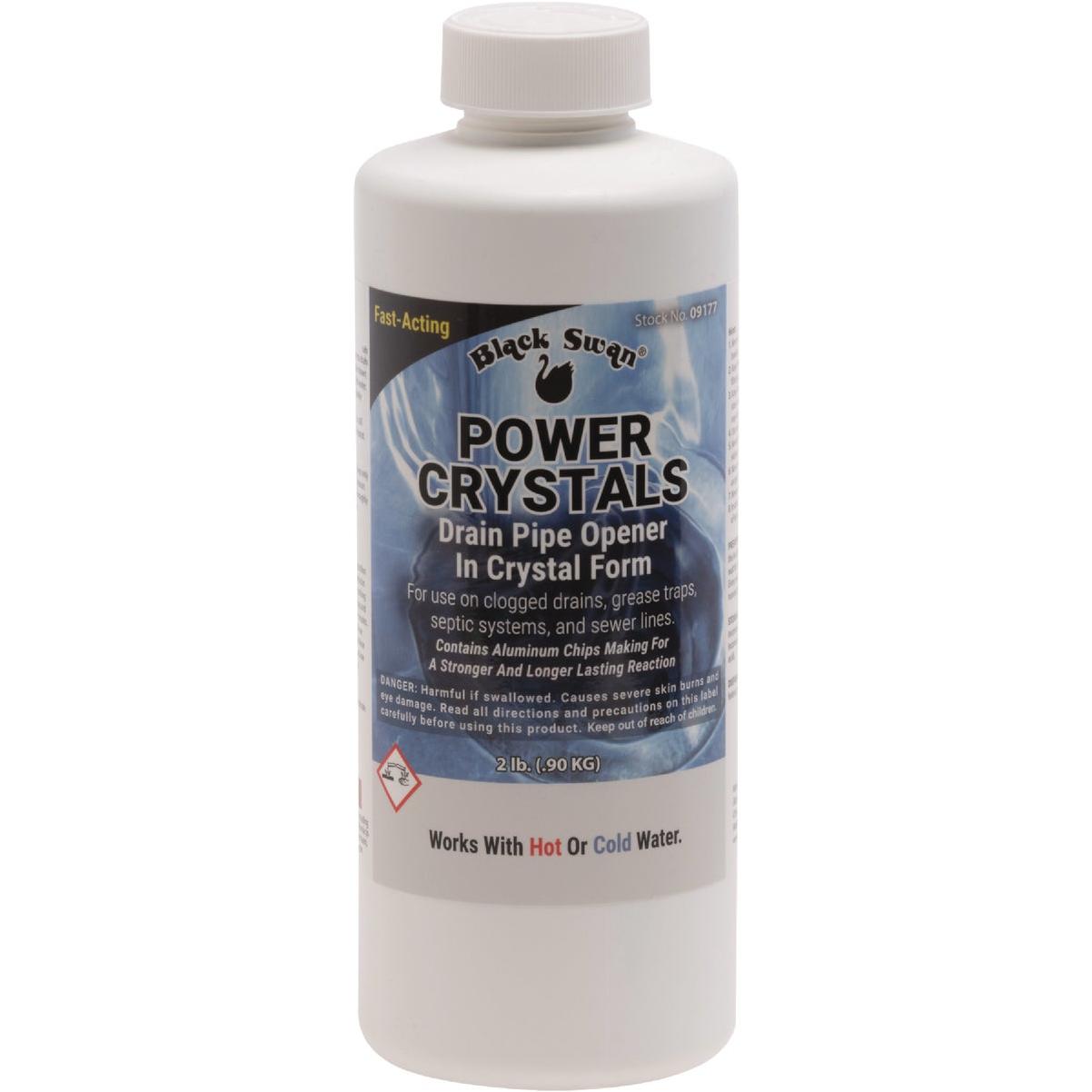 Black Swan Power Crystals Drain Pipe Opener, 2 Lb.