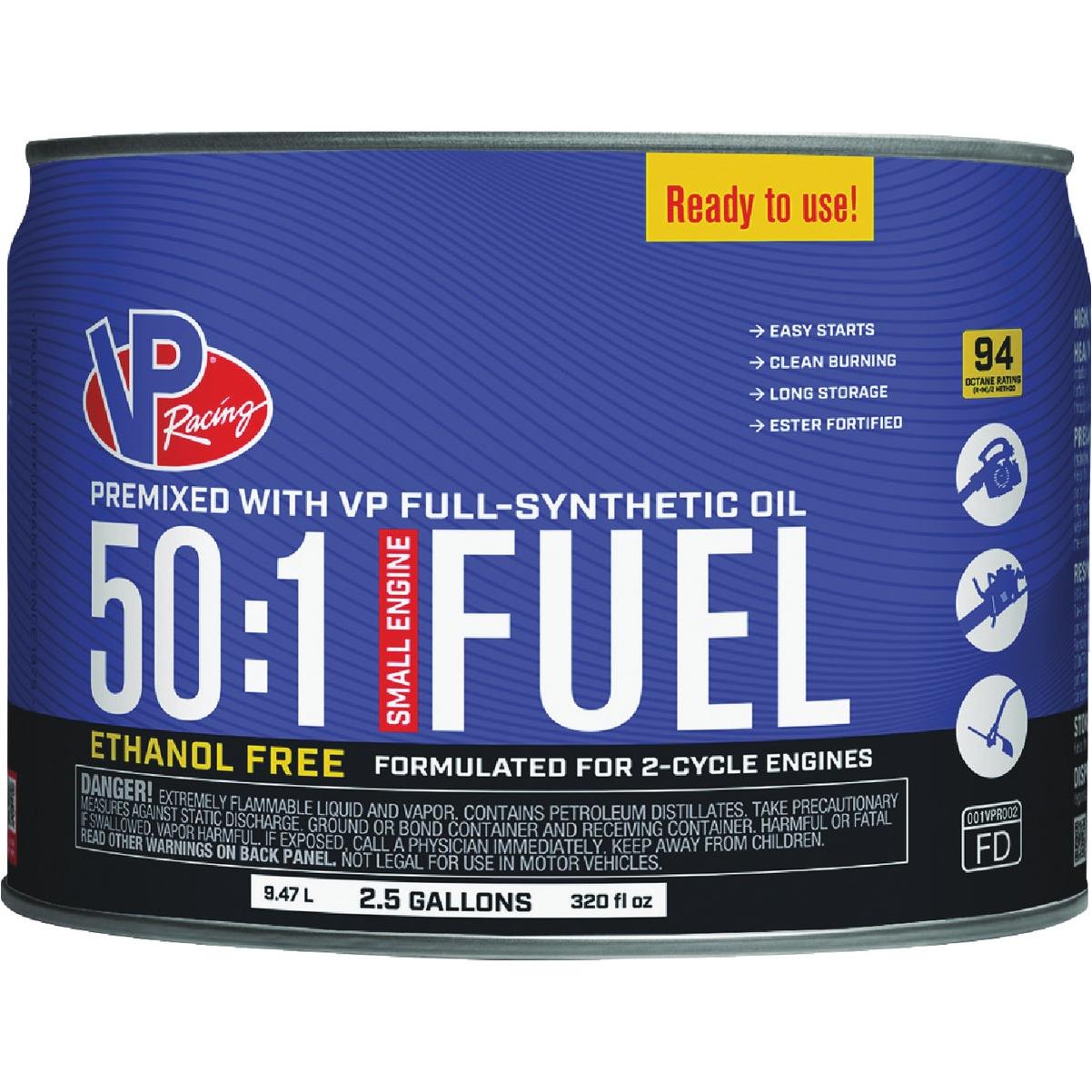 VP Racing Fuels 2.5 Gal. 50:1 Ethanol-Free Gas & Oil Pre-Mix