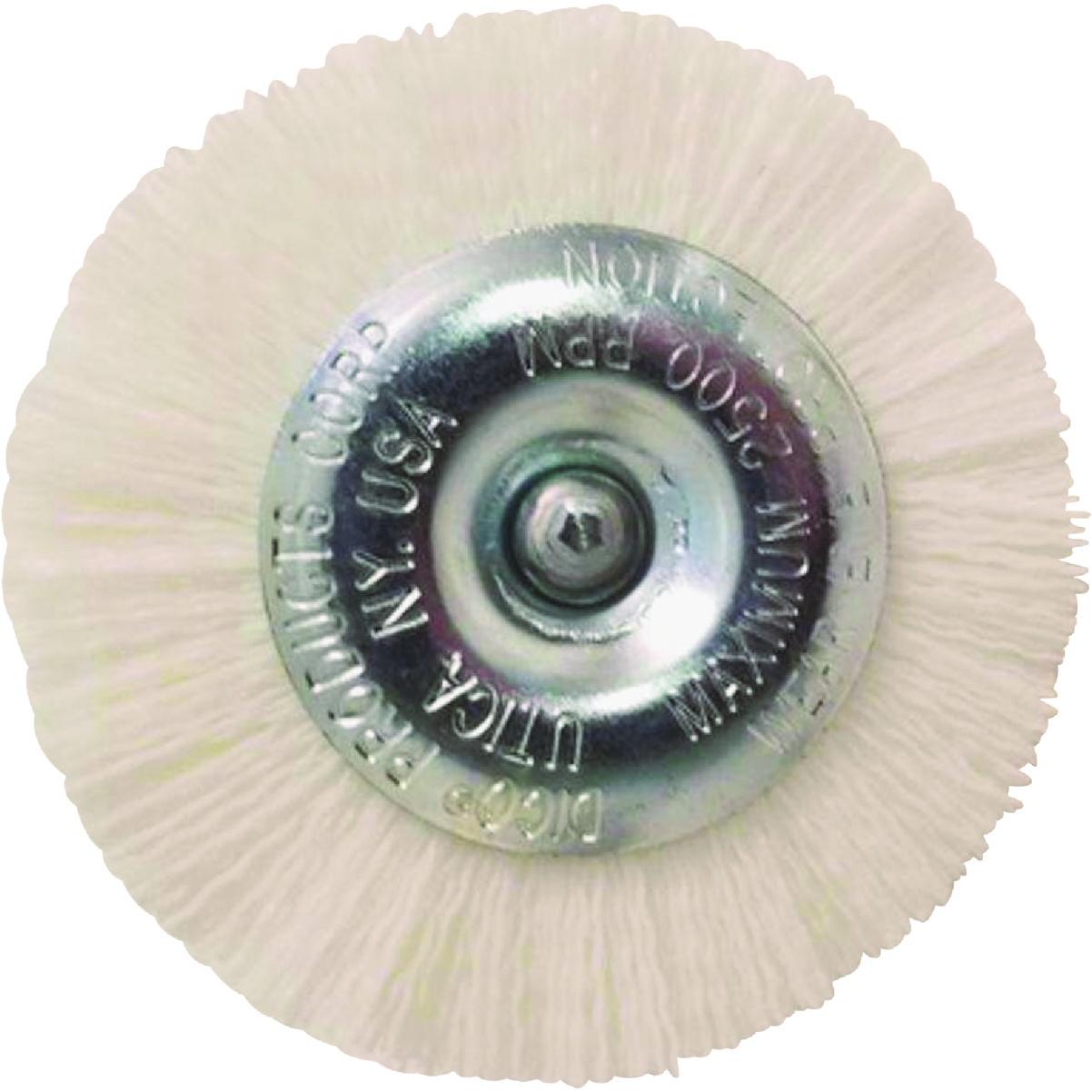 Dico Nyalox 3 In. White Nylon Non-Abrasive Drill-Mounted Brush