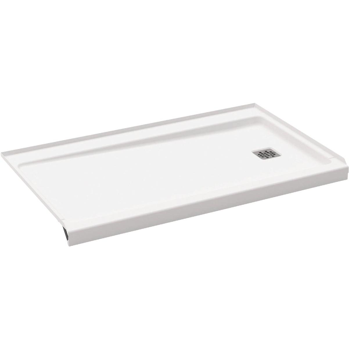 Bootz ShowerCast 6030 60 In. W. x 30 In. D. Right Drain Shower Floor in White