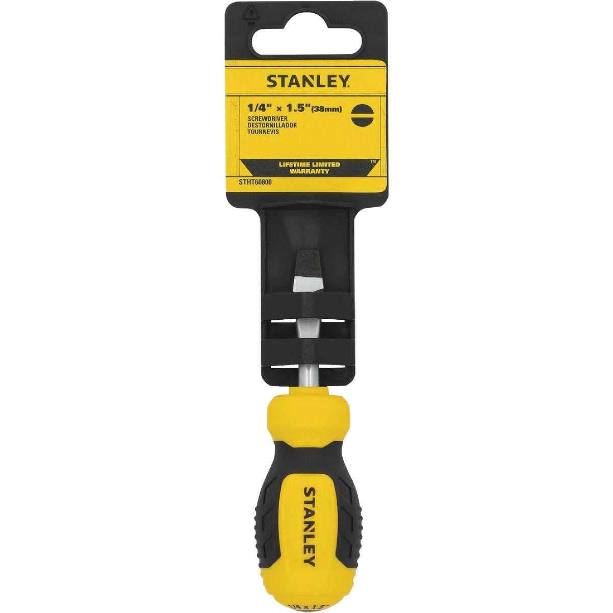 Stanley 1/4 In. x 1.5 In. Slotted Screwdriver