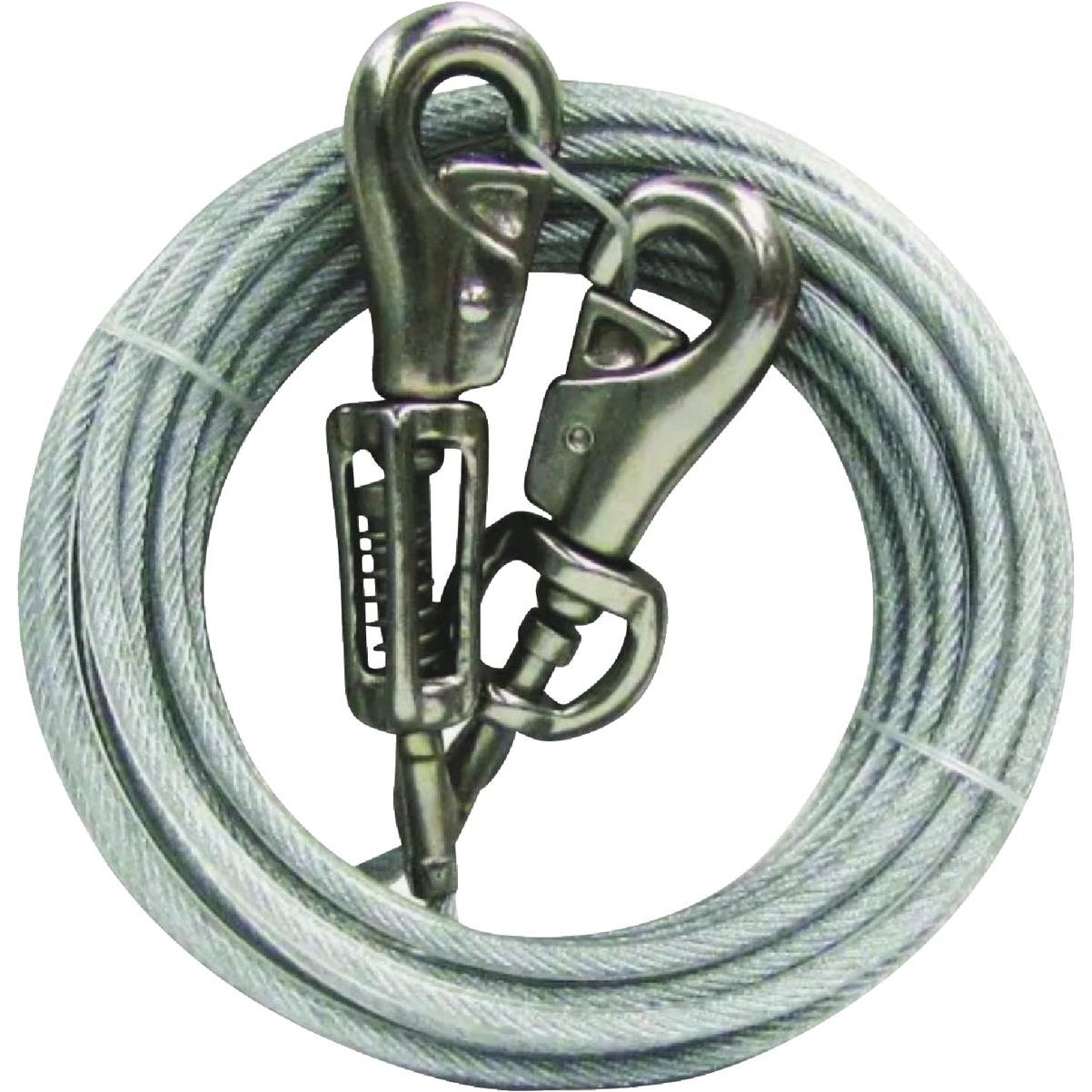 Boss Pet Guardian Gear XL Dog Cable with Spring Dog Tie-Out, 30 Ft.