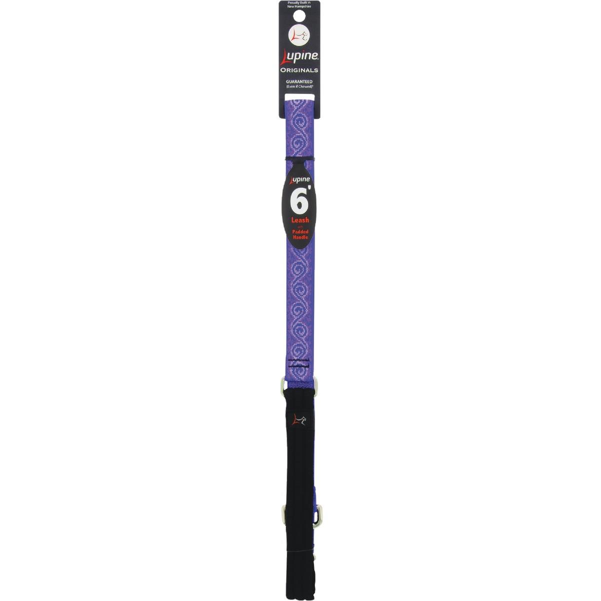 Lupine 1 In. x 6 Ft. Woven Pattern Jellyroll Dog Leash