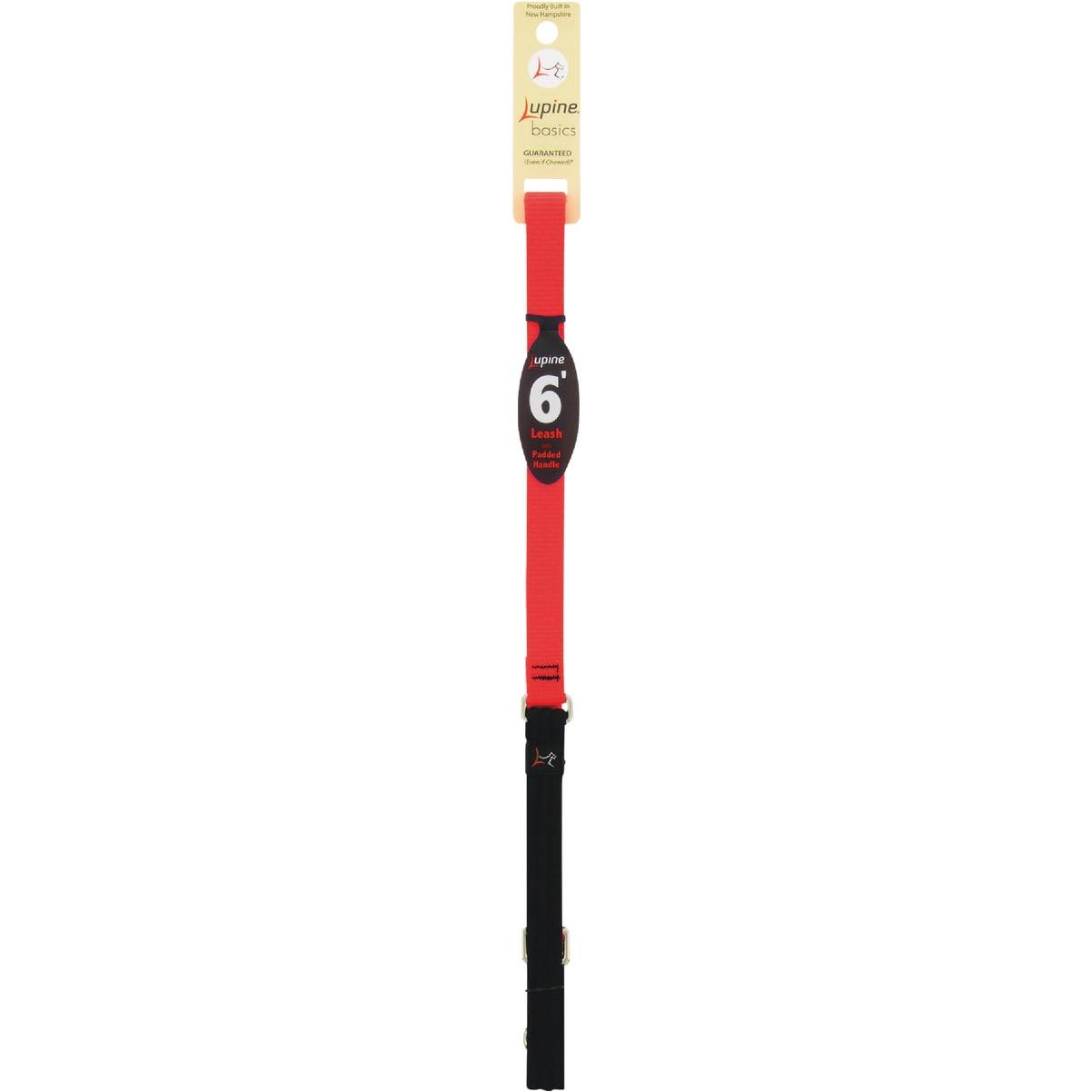 Lupine 3/4 In. x 6 Ft. Traditional Solid Blaze Orange Dog Leash