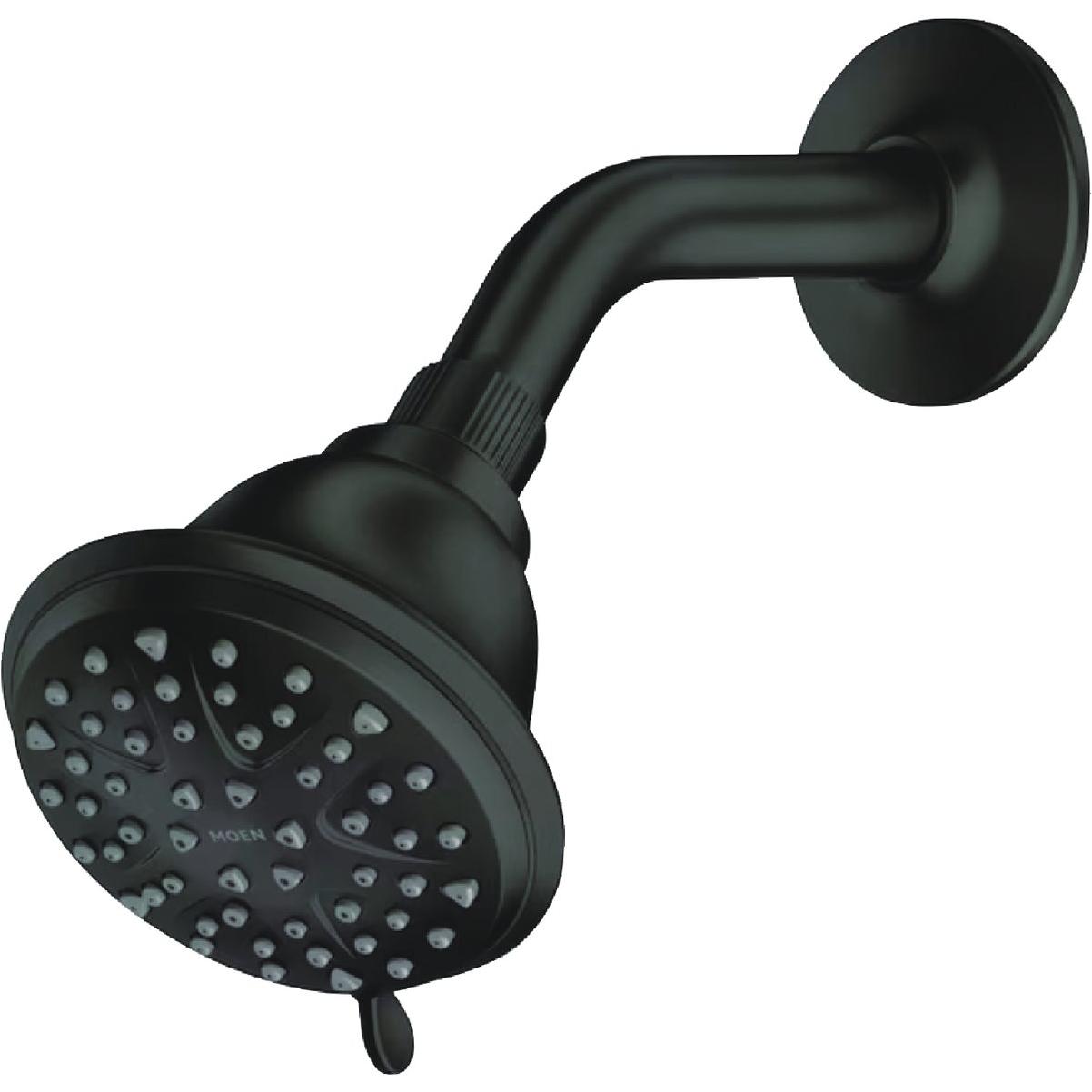 Moen Attune 8-Spray Pattern 4 In. Wall Mount Fixed Shower Head, Matte Black