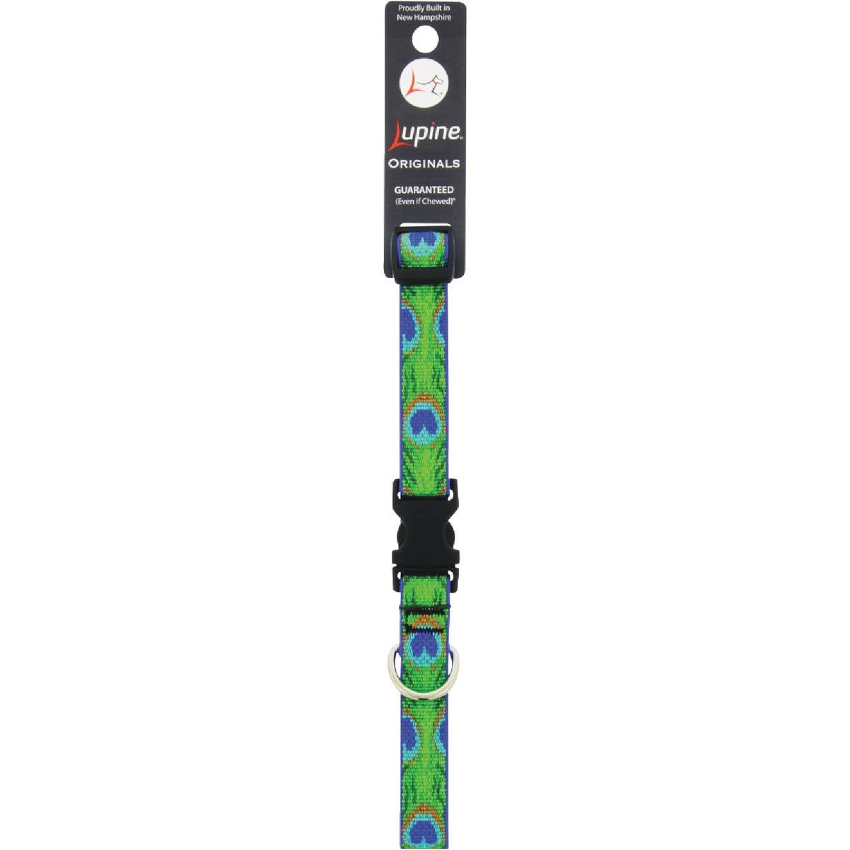 Lupine 3/4 In.  Woven Pattern Tail Feather  13 In. to 22 In.  Adjustable Collar