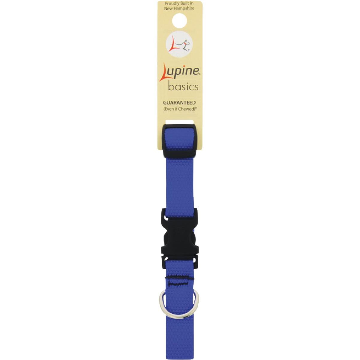 Lupine 3/4 In. Traditional Solid Blue 9 to 14 In. Adjustable Collar