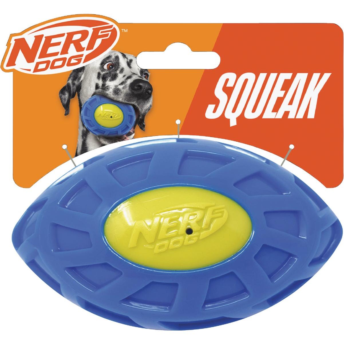 Nerf Dog 4 TPR EXO Squeak Ball - Blue/Orange, Large Breeds