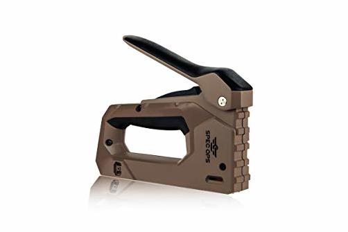 Spec Ops Tools Heavy Duty Staple Gun, 1/4" - 9/16" Staples, 18-Gauge Brads, Reduced Effort, 3 Donated To Veterans