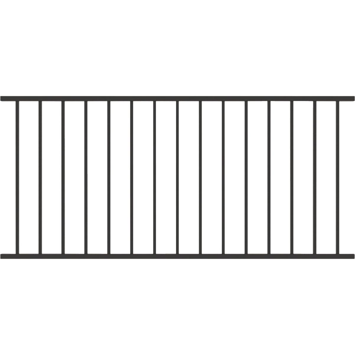 Fortress Building Products Fe26 34 In. H x 6 Ft. L Black Sand Galvanized Steel Railing Panel