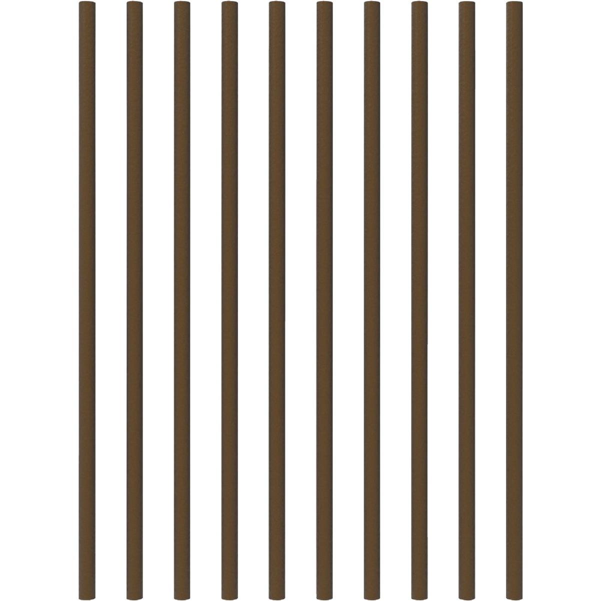 Fortress Building Products 26 In. x 3/4 In. Antique Bronze Galvanized Steel Round Railing Baluster (10-Pack)