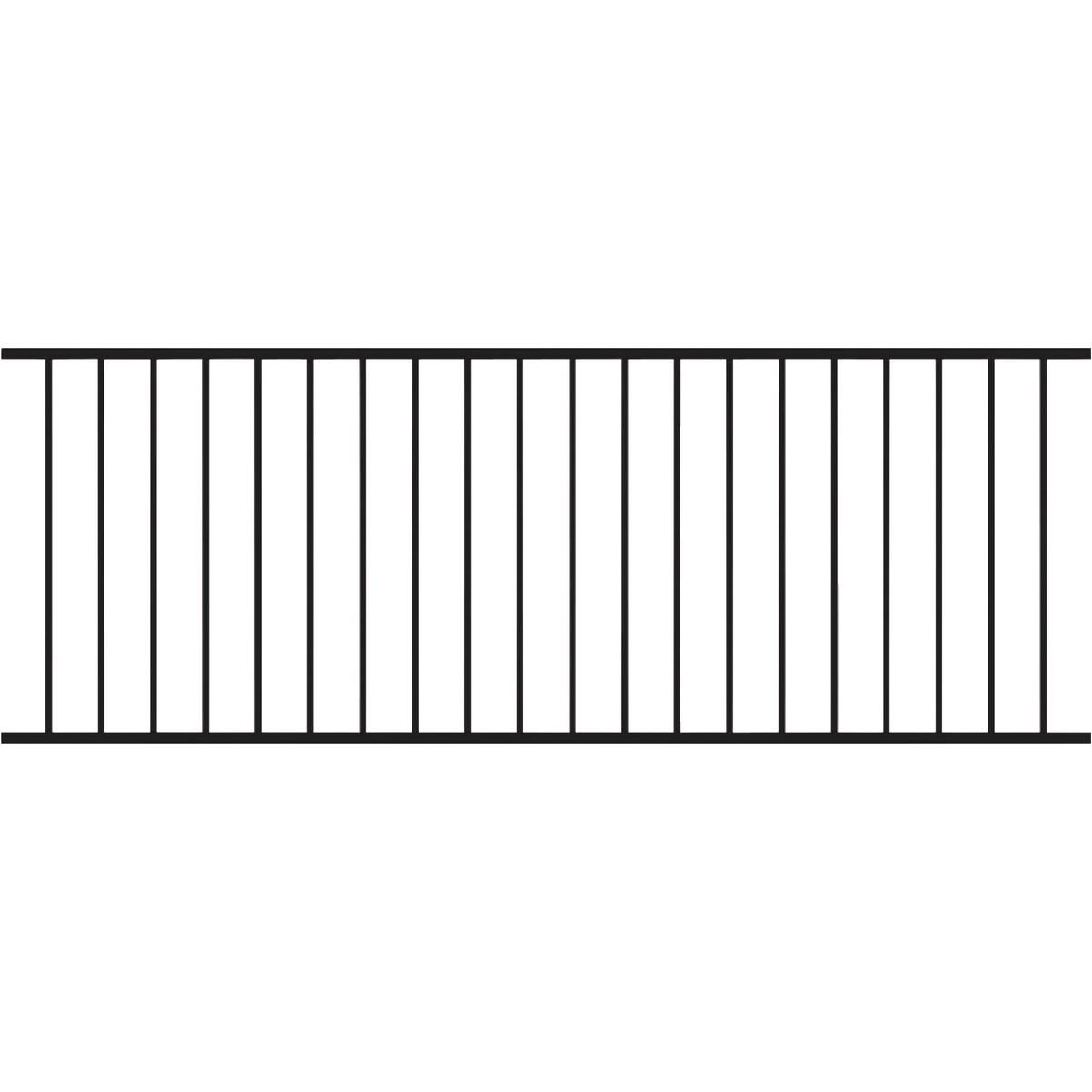 Fortress Building Products Fe26 34 In. H x 8 Ft. L Black Sand Galvanized Steel Railing Panel