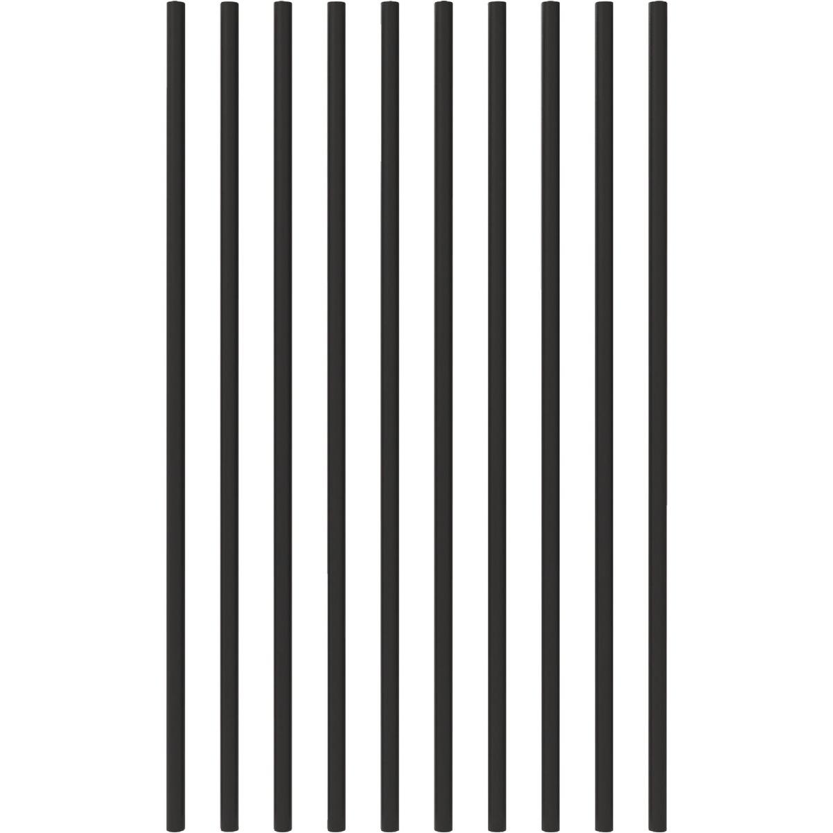 Fortress Building Products 32 In. x 3/4 In. Black Sand Galvanized Steel Round Railing Baluster (10-Pack)