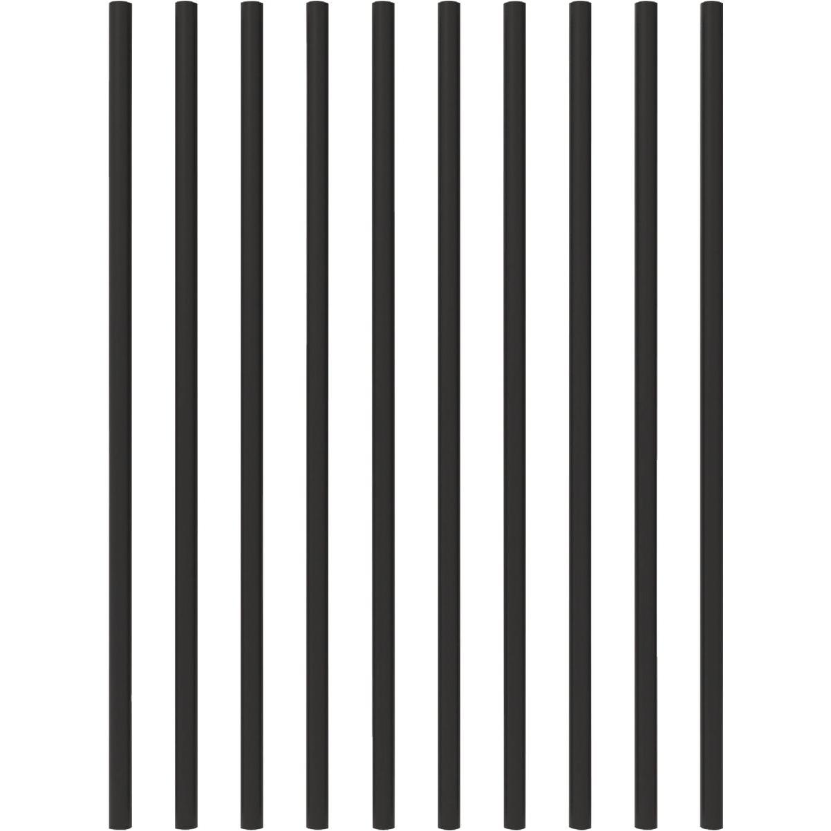 Fortress Building Products 26 In. x 3/4 In. Black Sand Galvanized Steel Round Railing Baluster (10-Pack)
