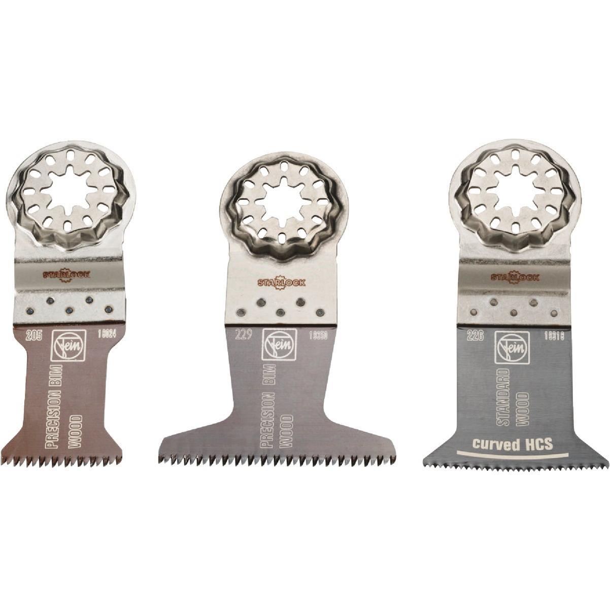 Fein Starlock E-Cut Precision Wood Cutting Oscillating Blade Set (3-Piece)