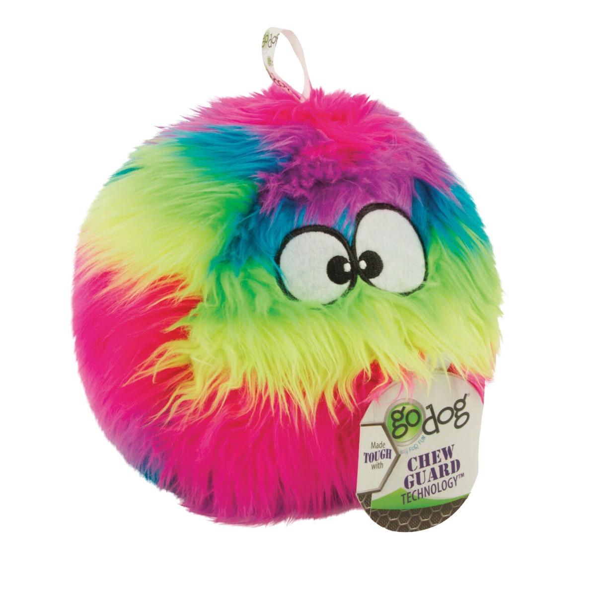 Rainbow Furballz Large Dog Toy With Chew Guard Technology And Squeaker