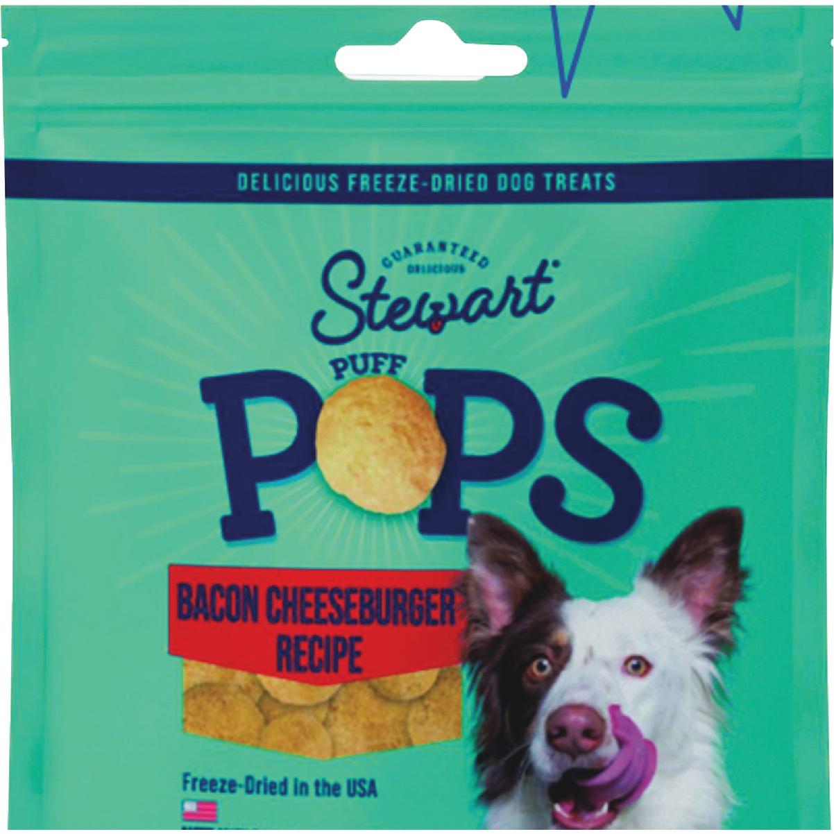Stewart PuffPops 5.8 Oz. Bacon Cheeseburger Freeze-Dried Dog Treats