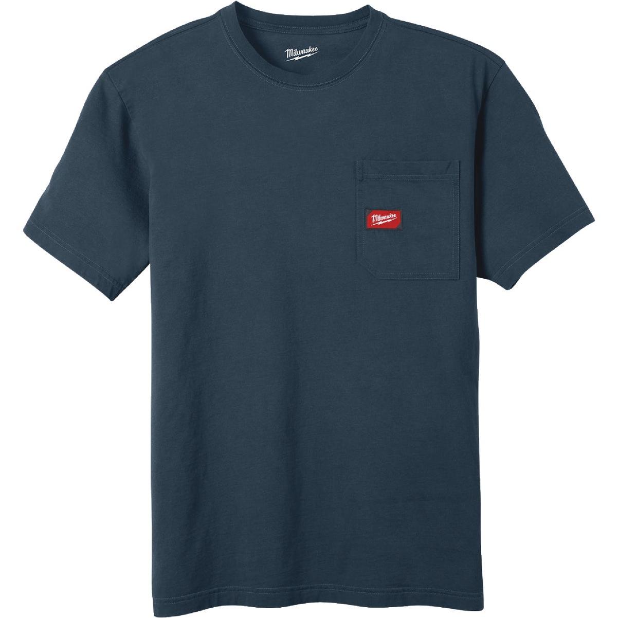 Milwaukee GridIron Men's Medium Blue Short Sleeve Pocket T-Shirt