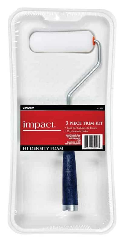 Linzer 4 in. W Metal/Plastic Mini Paint Roller Kit