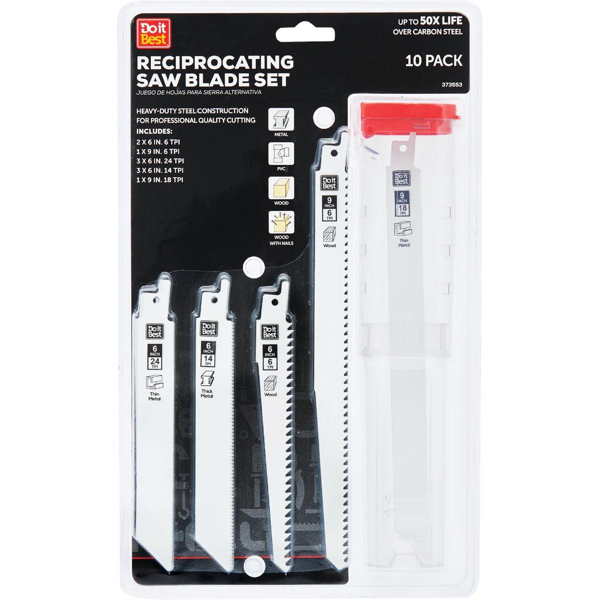 Do it Best Bi-Metal Reciprocating Saw Blade Set (10-Piece)