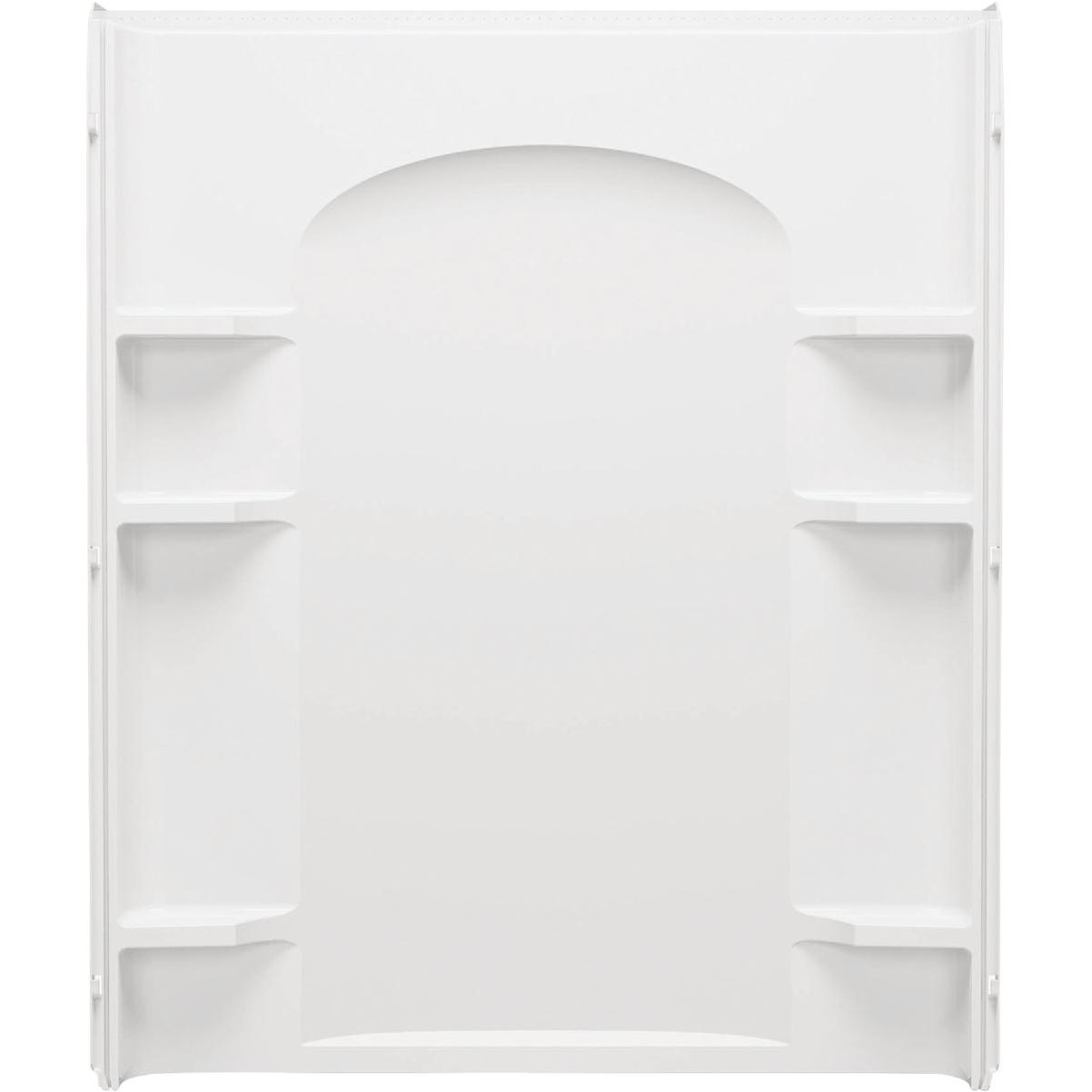 Sterling Ensemble 60 In. W. x 72-1/2 In. H. White Vikrell Shower Back Wall