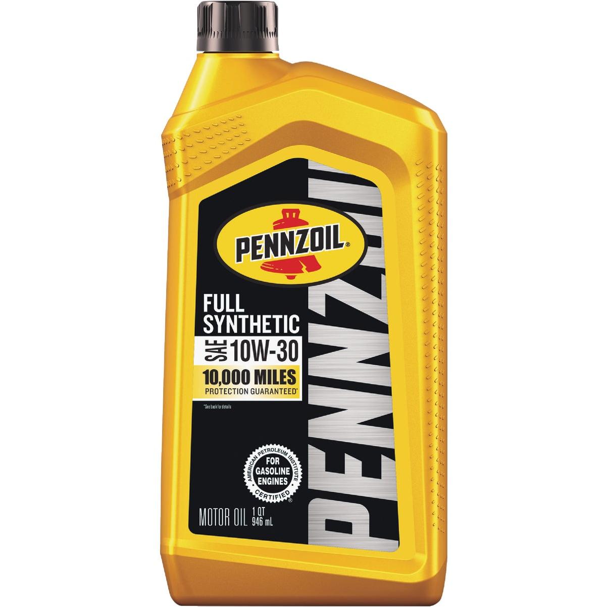 Pennzoil Full Synthetic 10W-30 Motor Oil, 1 Qt.