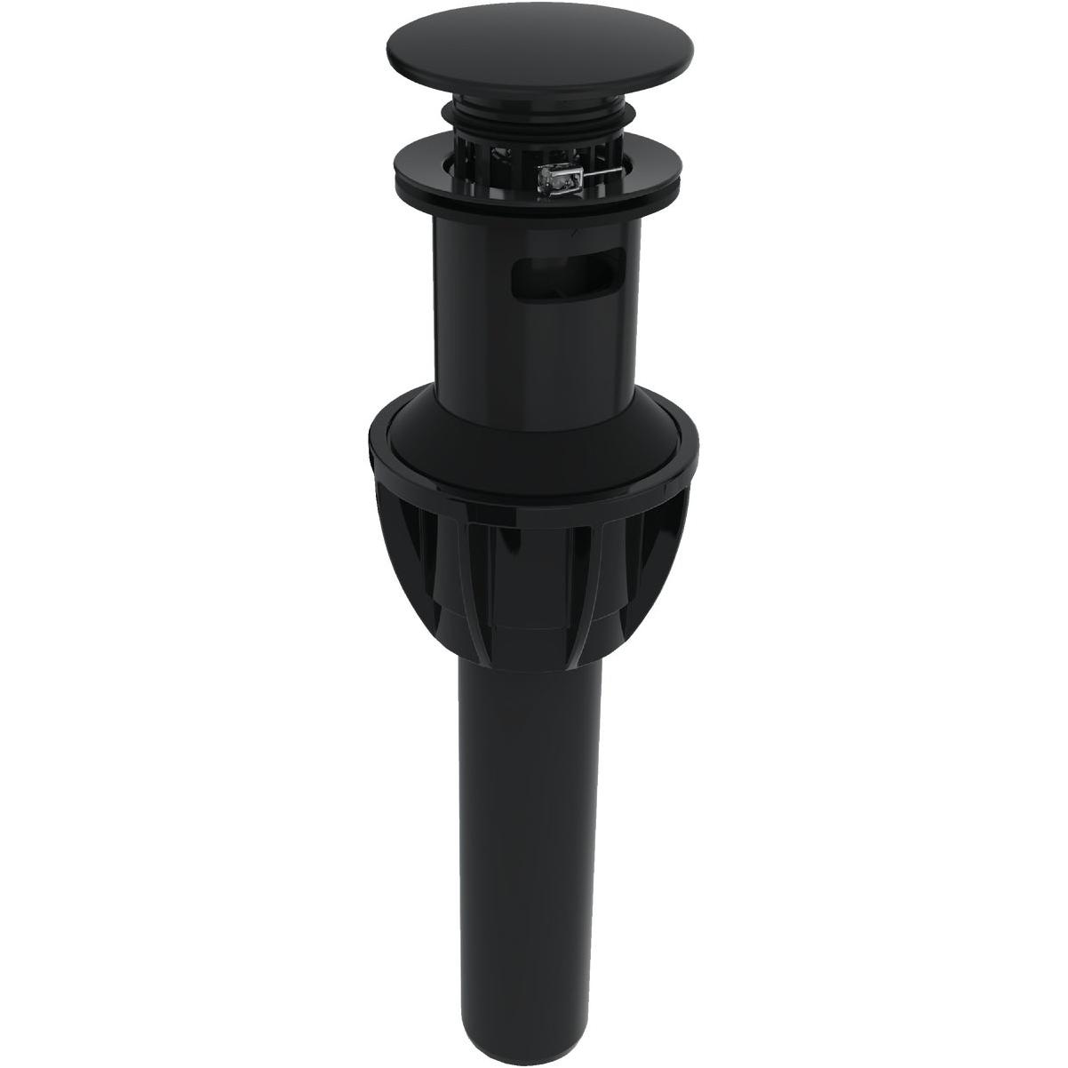 Compass Manufacturing 1-1/4 In. Matte Black Easy Clean Drain Safeguard Push Style Pop-Up Drain