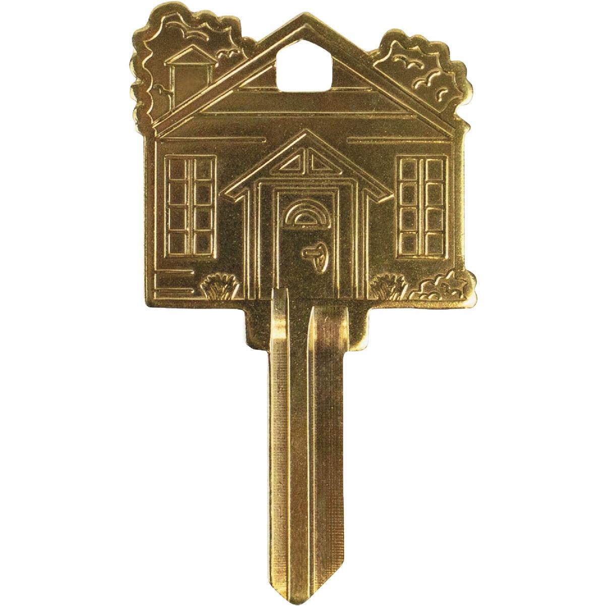 Lucky Line Brass Home Key Shapes Decorative House Key - SC1 ADA Friendly