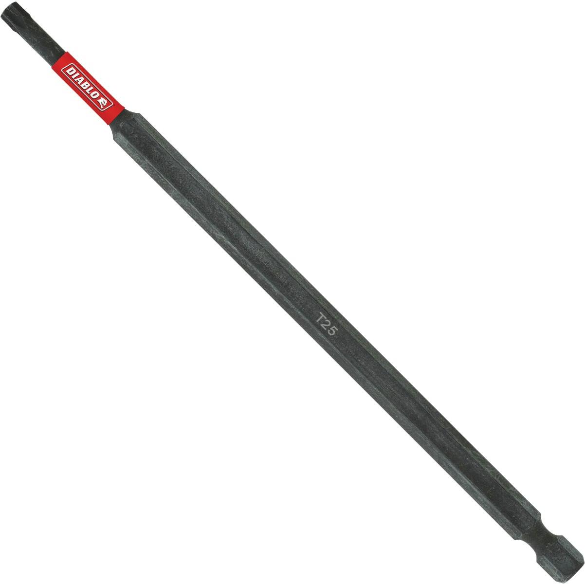 Diablo 6 In. T25 Torx Impact Screwdriver Bit