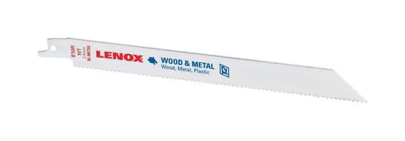 Lenox MULTIWOLF WAVE EDGE 8 In. 10 TPI Multi-Purpose Reciprocating Saw Blade