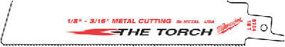 Milwaukee SAWZALL The TORCH 6 In. 18 TPI Metal Demolition Reciprocating Saw Blade (5-Pack)