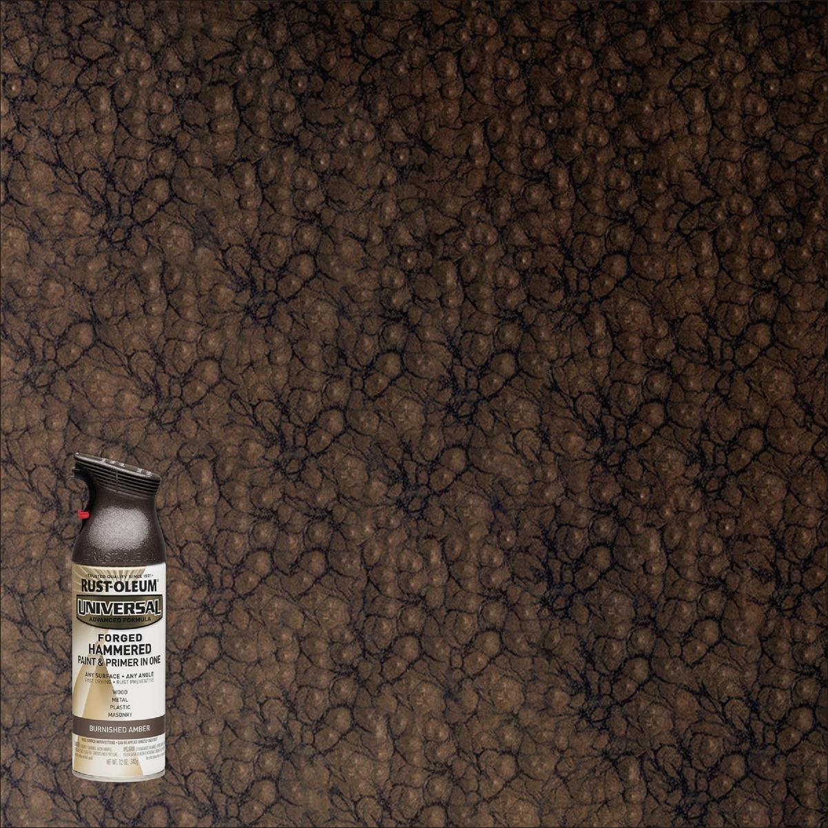 Rust-Oleum Universal 12 Oz. Burnished Amber Forged Hammered Spray Paint