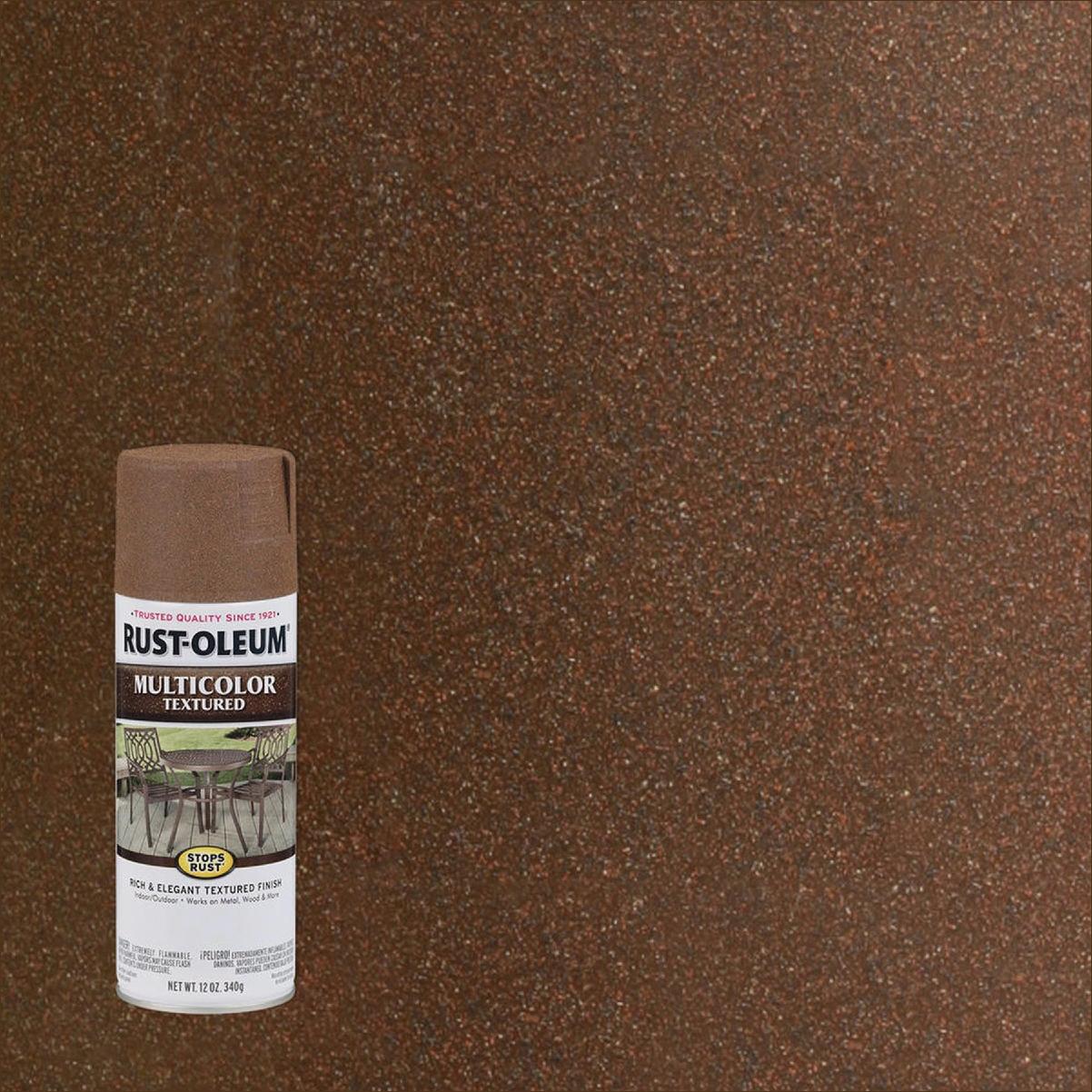 Rust-Oleum Stops Rust 12 Oz. MultiColor Textured Spray Paint, Rustic Umber