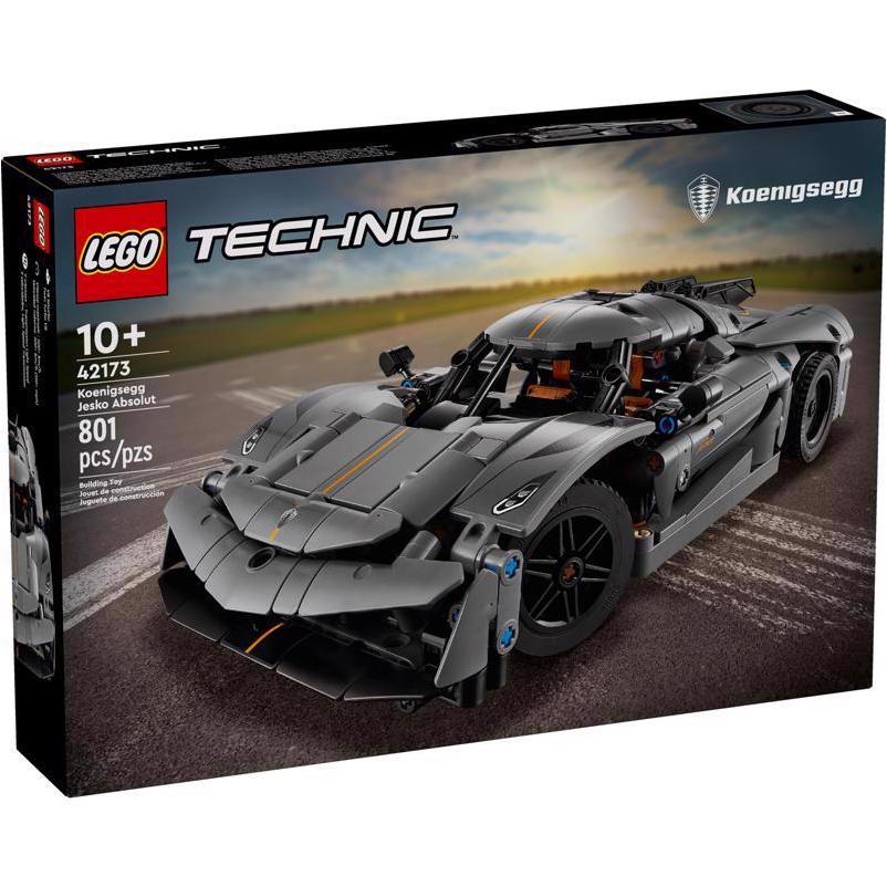 LEGO Technic Koenigsegg Jesko Absolut 801‑Piece Grey Hypercar Set