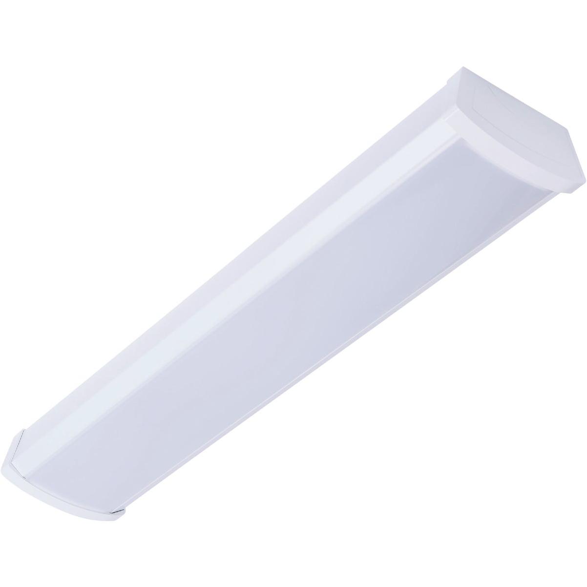 SATCO NUVO 20W LED 2 Ft. Ceiling Wrap Light Fixture CCT-Selectable White Finish