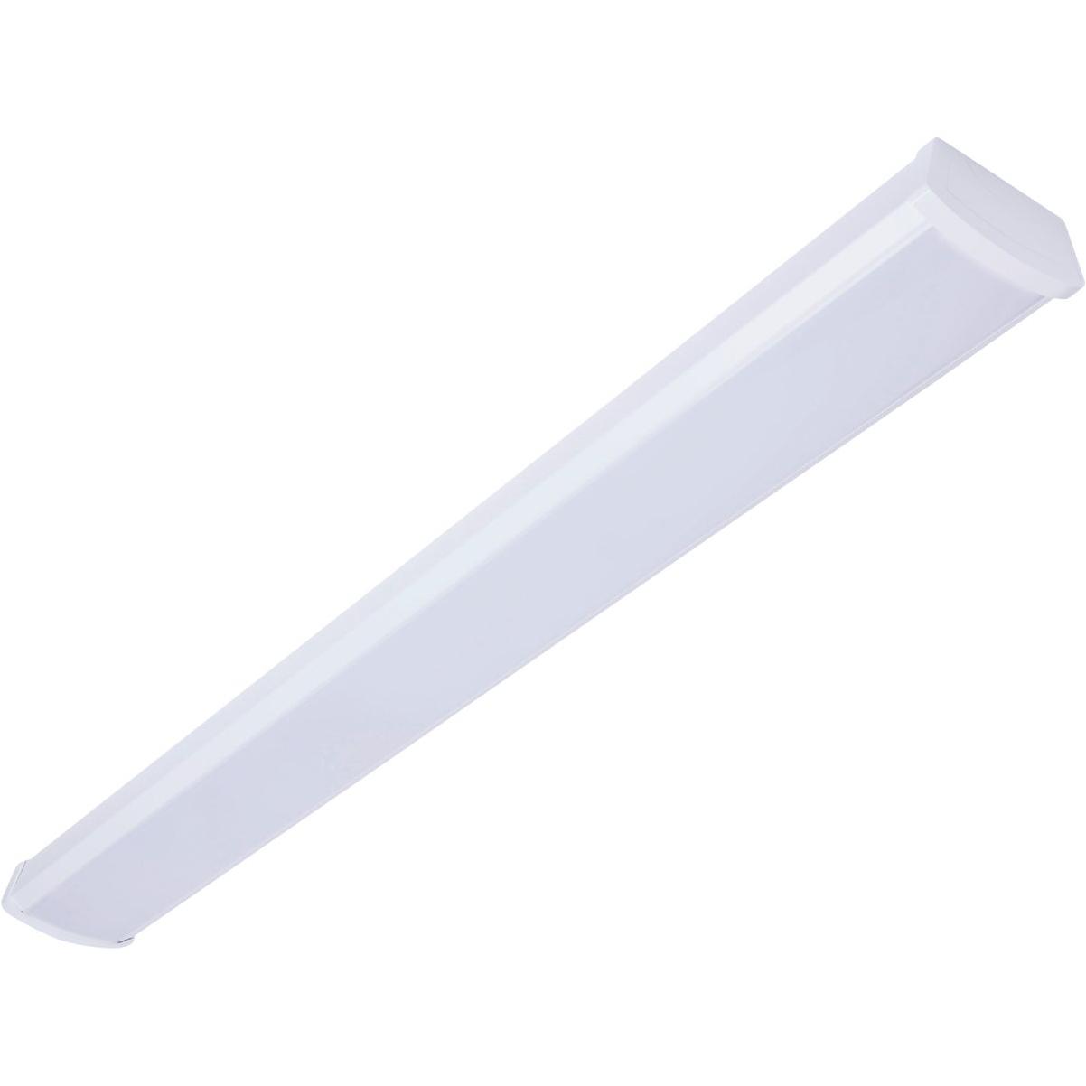 SATCO NUVO 40W LED 4 Ft. Ceiling Wrap Light Fixture CCT-Selectable White Finish