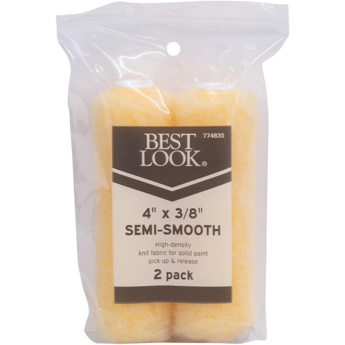 Best Look 4 In. x 3/8 In. Polyester Knit Mini Rollers (2-Pack)