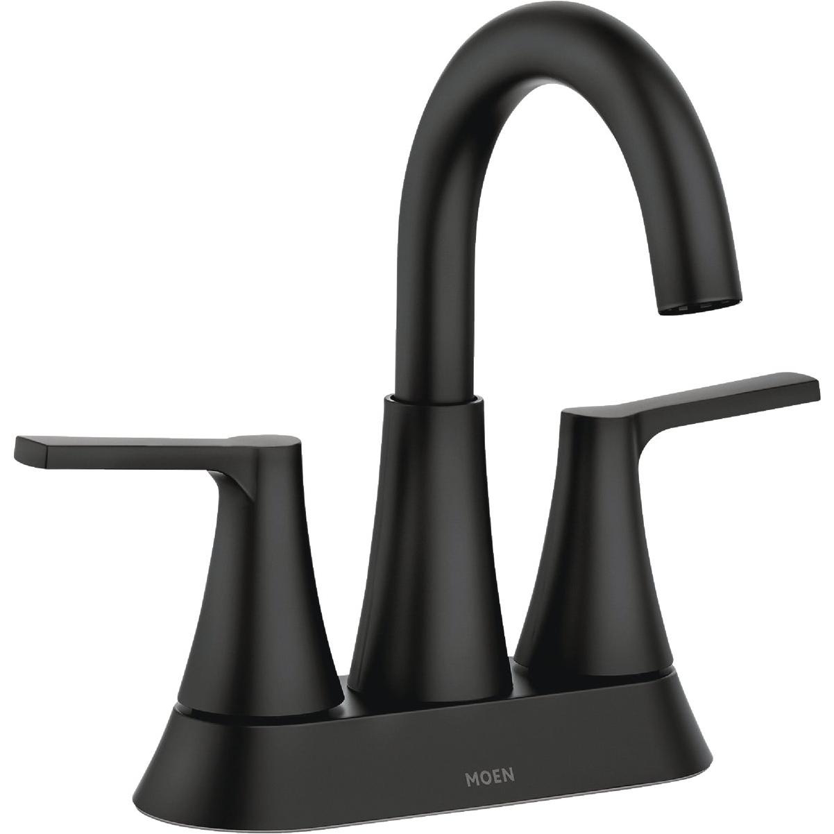 Moen Mikah 2-Handle High Arc Bathroom Faucet, Matte Black