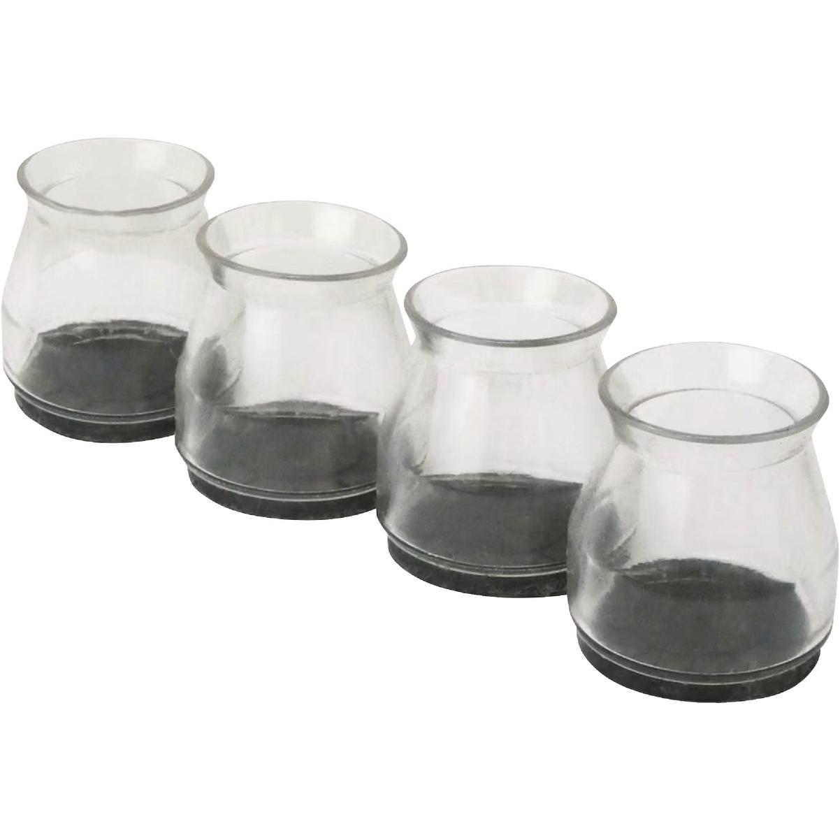 Super Sliders 1 In. Round Felt Silicone Furniture Leg Tips (8-Pack)