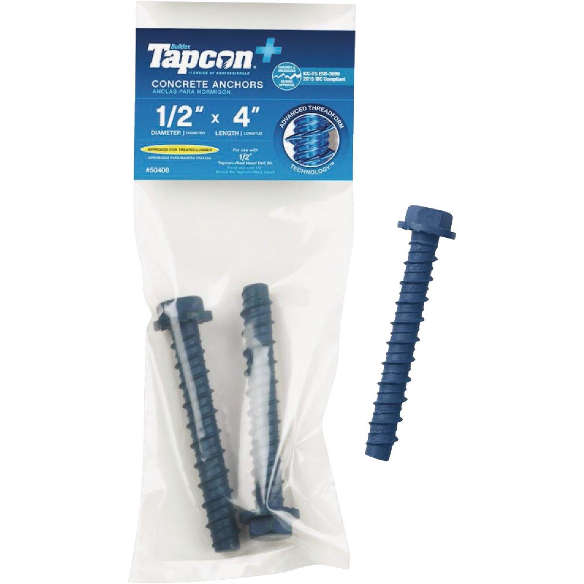 Tapcon 1/4 In. x 4 In. Hex Washer Concrete Screw Anchor (2 Ct.)