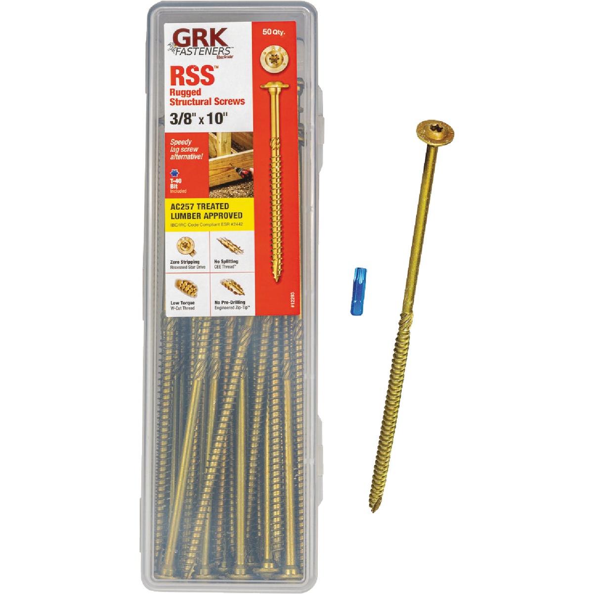 GRK RSS Rugged 3/8 In. x 10 In. Star Drive Washer Head Structure Screw (50 Ct.)