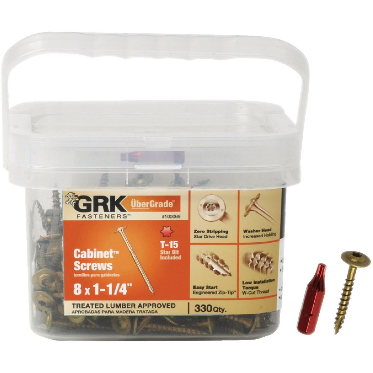 GRK #8 x 1-1/4 In. Star Drive Cabinet Screw (330-Count)