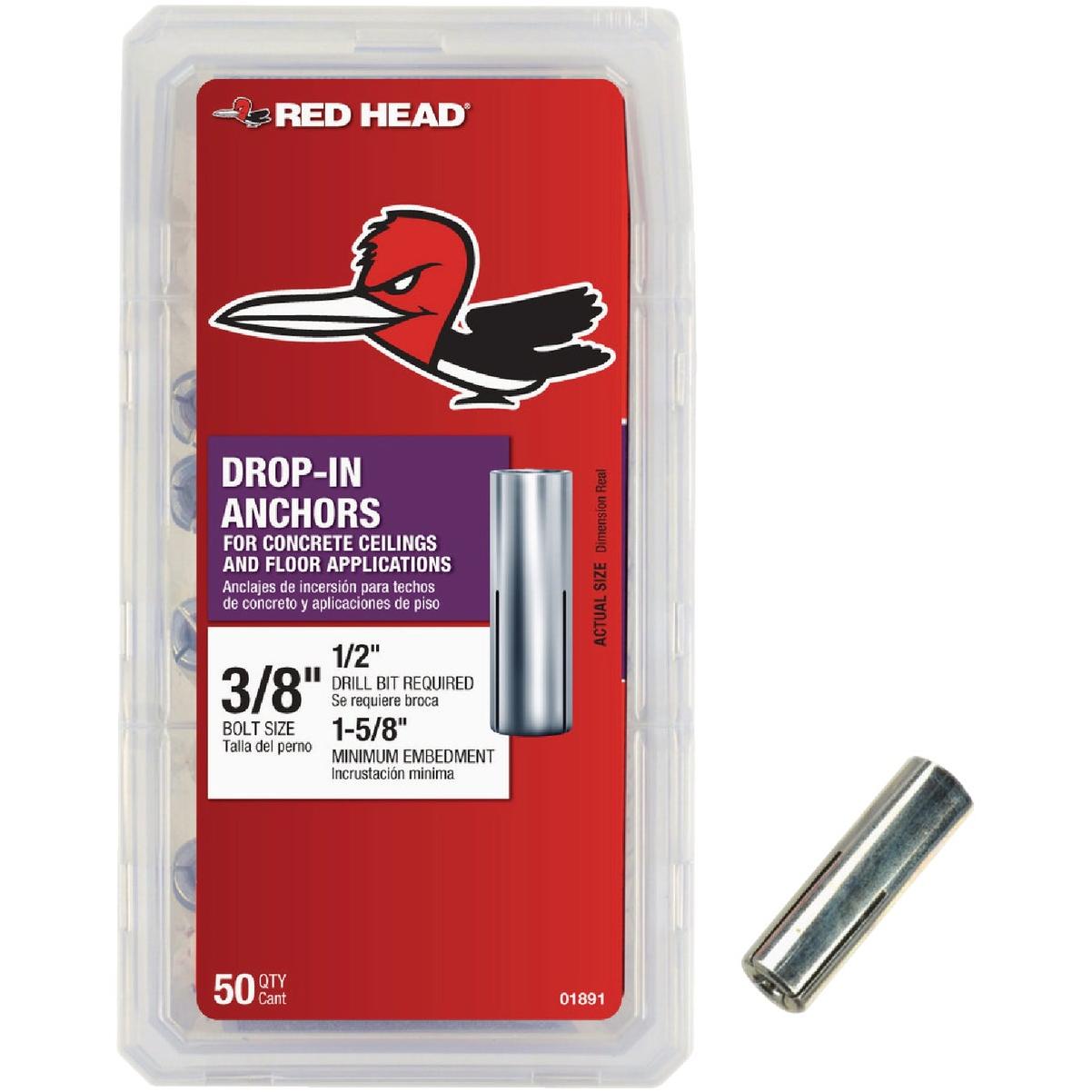 Red Head 3/8 In. Drop-In Anchor (50-Count)