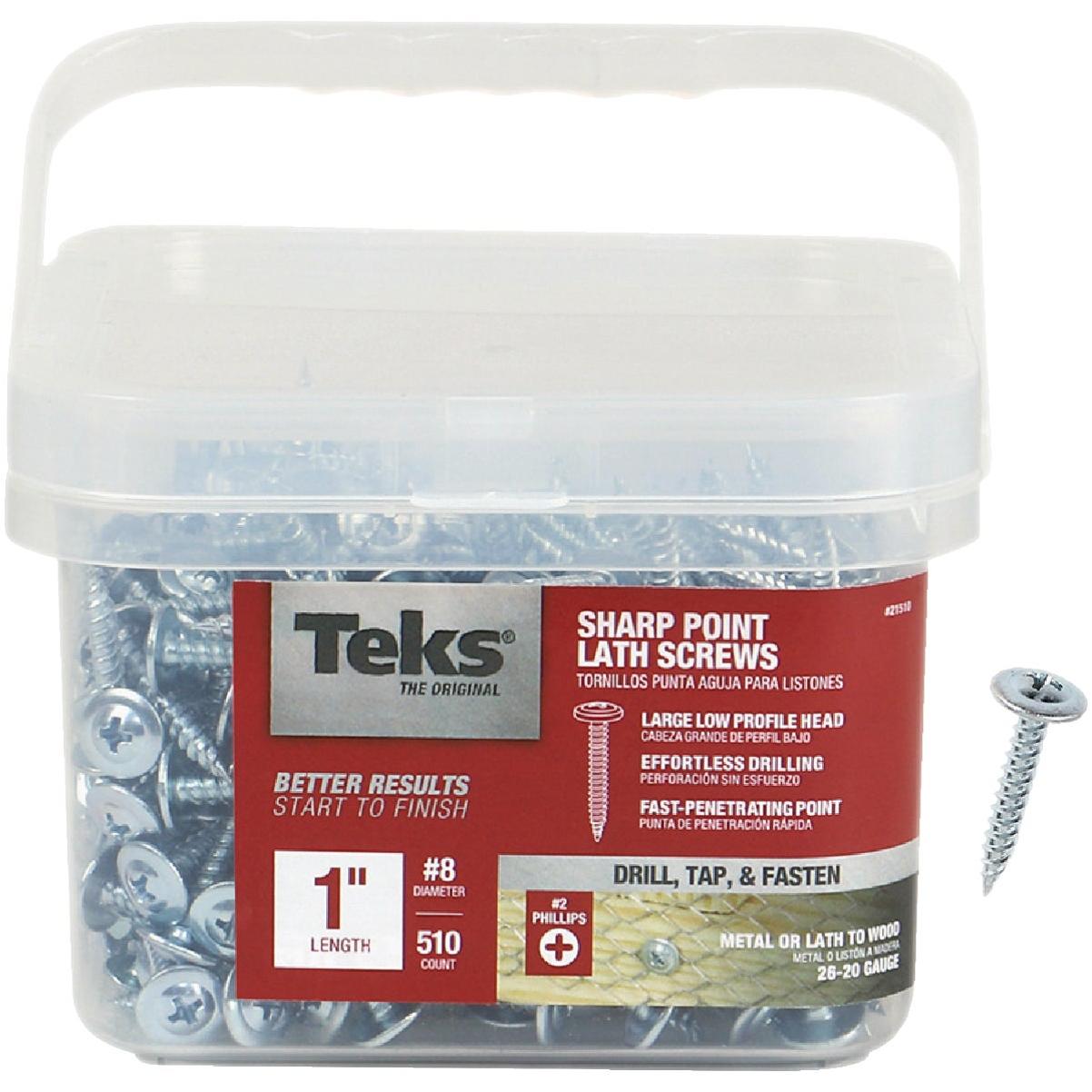 Teks #8 x 1 In. Modified Truss Head Sharp Point Lath Screw (510 Ct.)